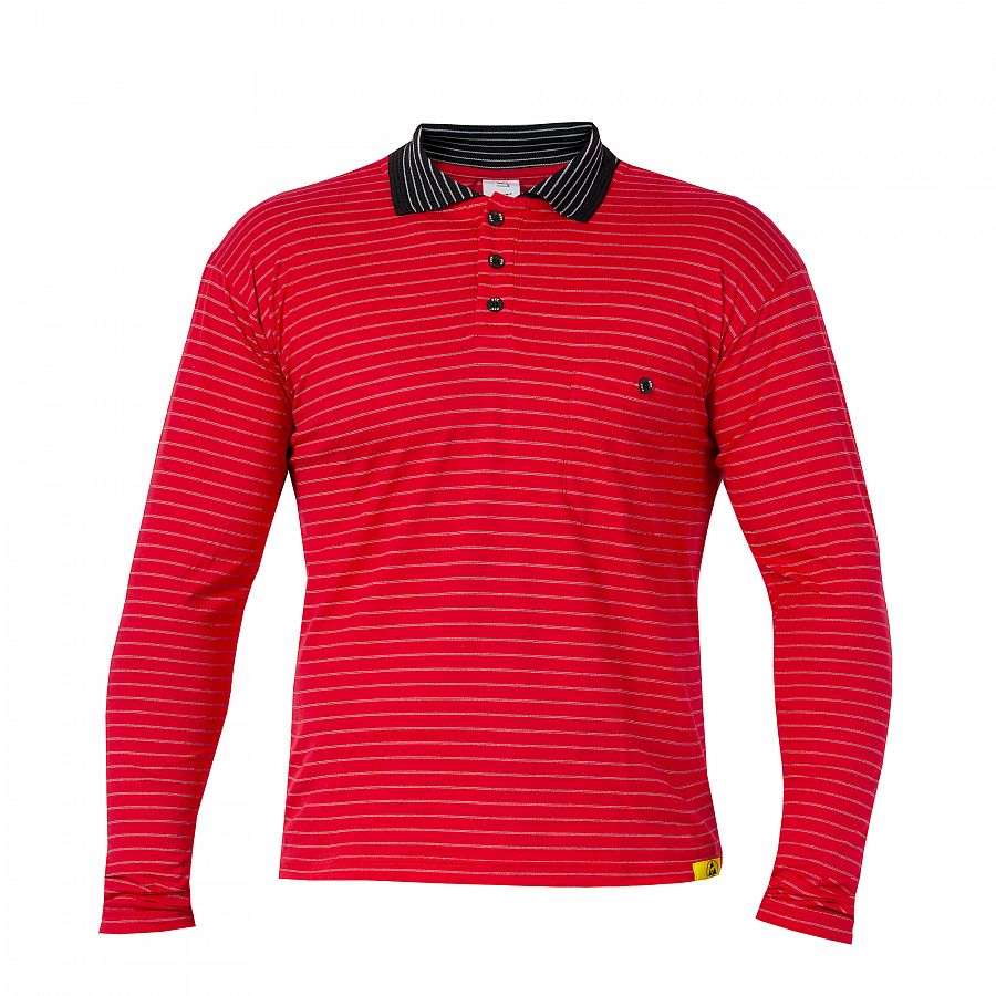 Polokošile PXT Antistatic wear červená dlouhý rukáv 160 g/m2, vel. XXXXL - Obrázek Polokošile PXT Antistatic wear červená dlouhý rukáv 160 g/m2, vel. XXXXL - Obrázek